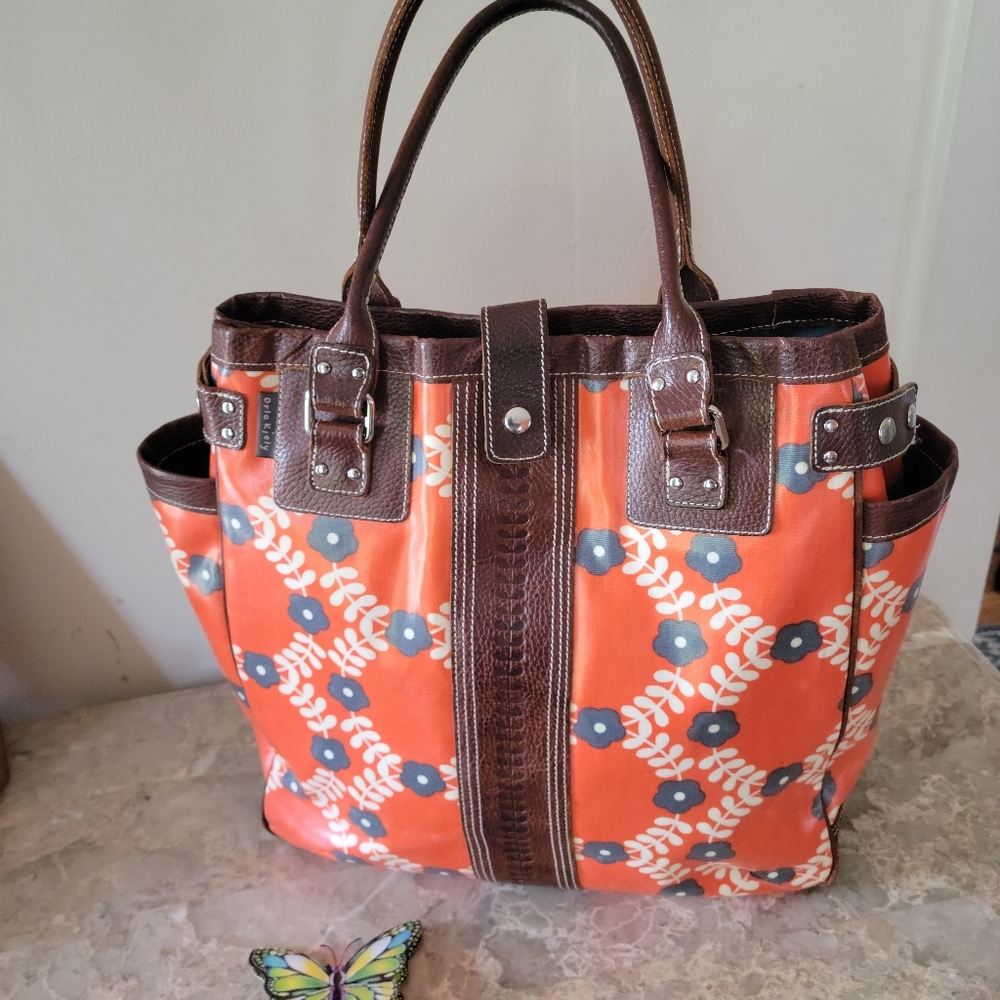 Orla Kiely Coated Canvas Bag